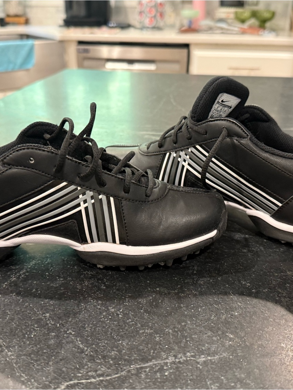 NEW Nike Delight IV Women’s Golf Shoes Black White Spikes Size 7.5